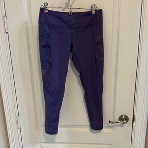 Virus Purple Performance Leggings